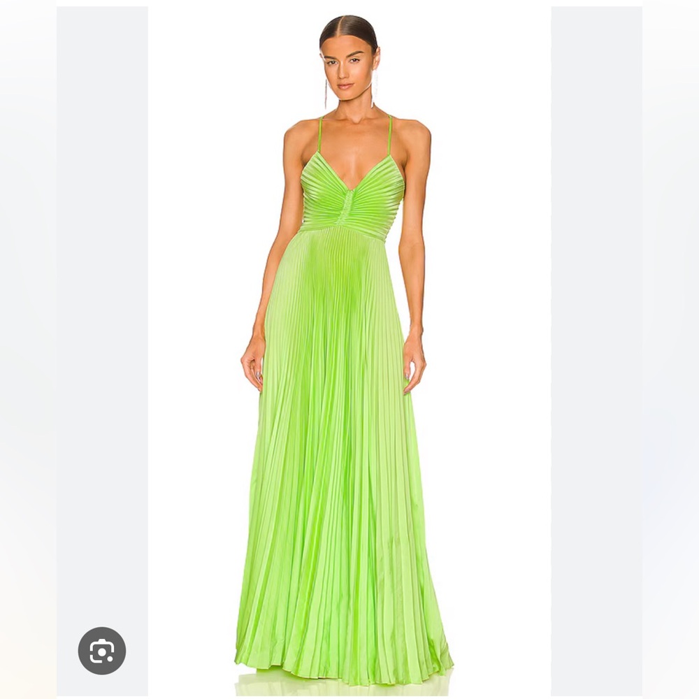 A.L.C “Green Kick” Aires Maxi Dress
